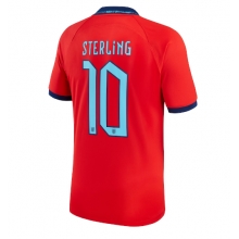 England Raheem Sterling #10 Away Stadium Replica Jersey World Cup 2022 Short Sleeves