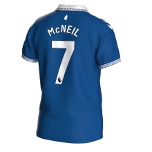 Everton Dwight McNeil #7 Home Stadium Replica Jersey 2023-24 Short Sleeves