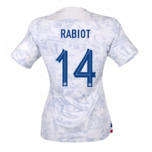 France Adrien Rabiot #14 Away Stadium Replica Jersey Women World Cup 2022 Short Sleeves