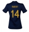 France Adrien Rabiot #14 Home Stadium Replica Jersey Women World Cup 2022 Short Sleeves