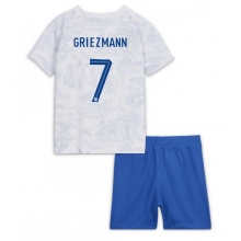 France Antoine Griezmann #7 Away Stadium Replica Jersey Kids World Cup 2022 Short Sleeves (+ pants)