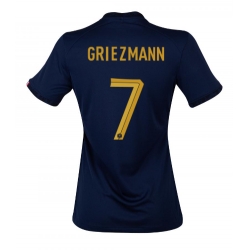 France Antoine Griezmann #7 Home Stadium Replica Jersey Women World Cup 2022 Short Sleeves