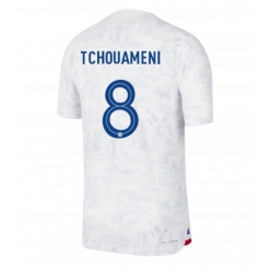 France Aurelien Tchouameni #8 Away Stadium Replica Jersey World Cup 2022 Short Sleeves