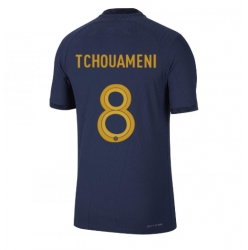 France Aurelien Tchouameni #8 Home Stadium Replica Jersey World Cup 2022 Short Sleeves