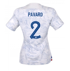 France Benjamin Pavard #2 Away Stadium Replica Jersey Women World Cup 2022 Short Sleeves