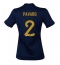 France Benjamin Pavard #2 Home Stadium Replica Jersey Women World Cup 2022 Short Sleeves