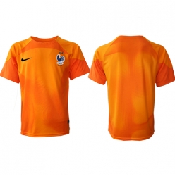 France Goalkeeper Home Stadium Replica Jersey World Cup 2022 Short Sleeves