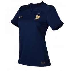 France Home Stadium Replica Jersey Women World Cup 2022 Short Sleeves