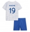 France Karim Benzema #19 Away Stadium Replica Jersey Kids World Cup 2022 Short Sleeves (+ pants)