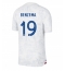 France Karim Benzema #19 Away Stadium Replica Jersey World Cup 2022 Short Sleeves