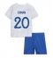 France Kingsley Coman #20 Away Stadium Replica Jersey Kids World Cup 2022 Short Sleeves (+ pants)