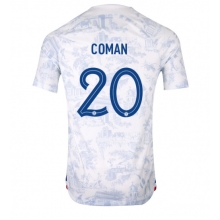 France Kingsley Coman #20 Away Stadium Replica Jersey World Cup 2022 Short Sleeves