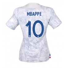 France Kylian Mbappe #10 Away Stadium Replica Jersey Women World Cup 2022 Short Sleeves