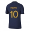 France Kylian Mbappe #10 Home Stadium Replica Jersey World Cup 2022 Short Sleeves