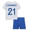 France Lucas Hernandez #21 Away Stadium Replica Jersey Kids World Cup 2022 Short Sleeves (+ pants)