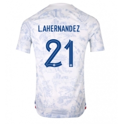 France Lucas Hernandez #21 Away Stadium Replica Jersey World Cup 2022 Short Sleeves