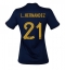 France Lucas Hernandez #21 Home Stadium Replica Jersey Women World Cup 2022 Short Sleeves