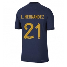 France Lucas Hernandez #21 Home Stadium Replica Jersey World Cup 2022 Short Sleeves