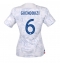 France Matteo Guendouzi #6 Away Stadium Replica Jersey Women World Cup 2022 Short Sleeves