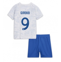 France Olivier Giroud #9 Away Stadium Replica Jersey Kids World Cup 2022 Short Sleeves (+ pants)