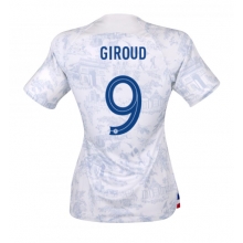 France Olivier Giroud #9 Away Stadium Replica Jersey Women World Cup 2022 Short Sleeves