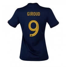 France Olivier Giroud #9 Home Stadium Replica Jersey Women World Cup 2022 Short Sleeves