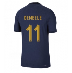 France Ousmane Dembele #11 Home Stadium Replica Jersey World Cup 2022 Short Sleeves