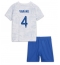 France Raphael Varane #4 Away Stadium Replica Jersey Kids World Cup 2022 Short Sleeves (+ pants)