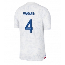 France Raphael Varane #4 Away Stadium Replica Jersey World Cup 2022 Short Sleeves