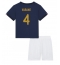 France Raphael Varane #4 Home Stadium Replica Jersey Kids World Cup 2022 Short Sleeves (+ pants)