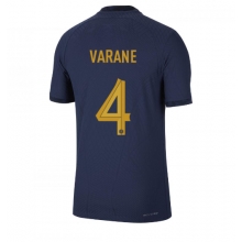 France Raphael Varane #4 Home Stadium Replica Jersey World Cup 2022 Short Sleeves