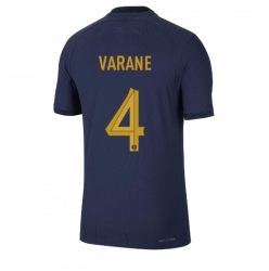 France Raphael Varane #4 Home Stadium Replica Jersey World Cup 2022 Short Sleeves