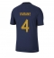 France Raphael Varane #4 Home Stadium Replica Jersey World Cup 2022 Short Sleeves