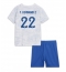 France Theo Hernandez #22 Away Stadium Replica Jersey Kids World Cup 2022 Short Sleeves (+ pants)