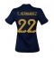 France Theo Hernandez #22 Home Stadium Replica Jersey Women World Cup 2022 Short Sleeves