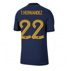 France Theo Hernandez #22 Home Stadium Replica Jersey World Cup 2022 Short Sleeves