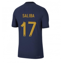 France William Saliba #17 Home Stadium Replica Jersey World Cup 2022 Short Sleeves