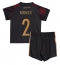 Germany Antonio Rudiger #2 Away Stadium Replica Jersey Kids World Cup 2022 Short Sleeves (+ pants)