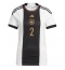 Germany Antonio Rudiger #2 Home Stadium Replica Jersey Women World Cup 2022 Short Sleeves