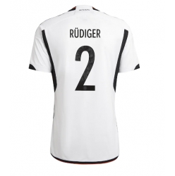 Germany Antonio Rudiger #2 Home Stadium Replica Jersey World Cup 2022 Short Sleeves