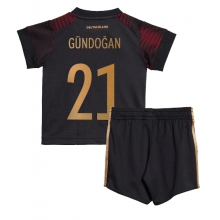 Germany Ilkay Gundogan #21 Away Stadium Replica Jersey Kids World Cup 2022 Short Sleeves (+ pants)