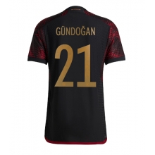 Germany Ilkay Gundogan #21 Away Stadium Replica Jersey World Cup 2022 Short Sleeves