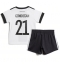 Germany Ilkay Gundogan #21 Home Stadium Replica Jersey Kids World Cup 2022 Short Sleeves (+ pants)