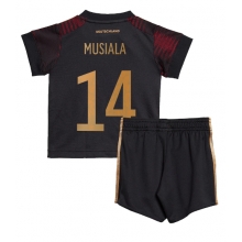 Germany Jamal Musiala #14 Away Stadium Replica Jersey Kids World Cup 2022 Short Sleeves (+ pants)