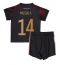 Germany Jamal Musiala #14 Away Stadium Replica Jersey Kids World Cup 2022 Short Sleeves (+ pants)