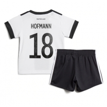 Germany Jonas Hofmann #18 Home Stadium Replica Jersey Kids World Cup 2022 Short Sleeves (+ pants)