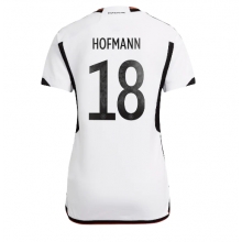 Germany Jonas Hofmann #18 Home Stadium Replica Jersey Women World Cup 2022 Short Sleeves