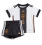 Germany Joshua Kimmich #6 Home Stadium Replica Jersey Kids World Cup 2022 Short Sleeves (+ pants)