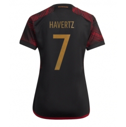 Germany Kai Havertz #7 Away Stadium Replica Jersey Women World Cup 2022 Short Sleeves