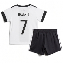 Germany Kai Havertz #7 Home Stadium Replica Jersey Kids World Cup 2022 Short Sleeves (+ pants)